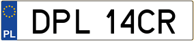 Trailer License Plate